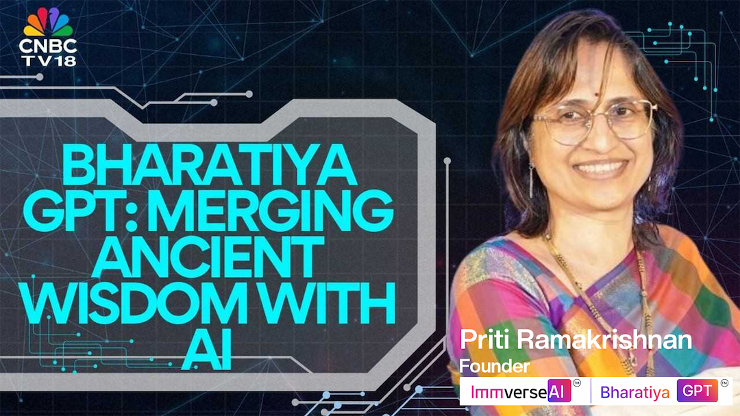 ImmverseAI’s BharatiyaGPT Gains National Spotlight on CNBC TV18